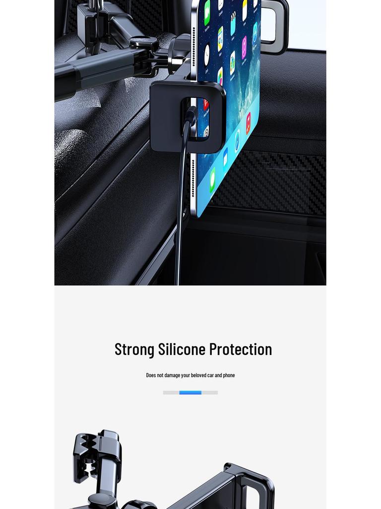 Adjustable Car Rear Seat Tablet & Phone Holder