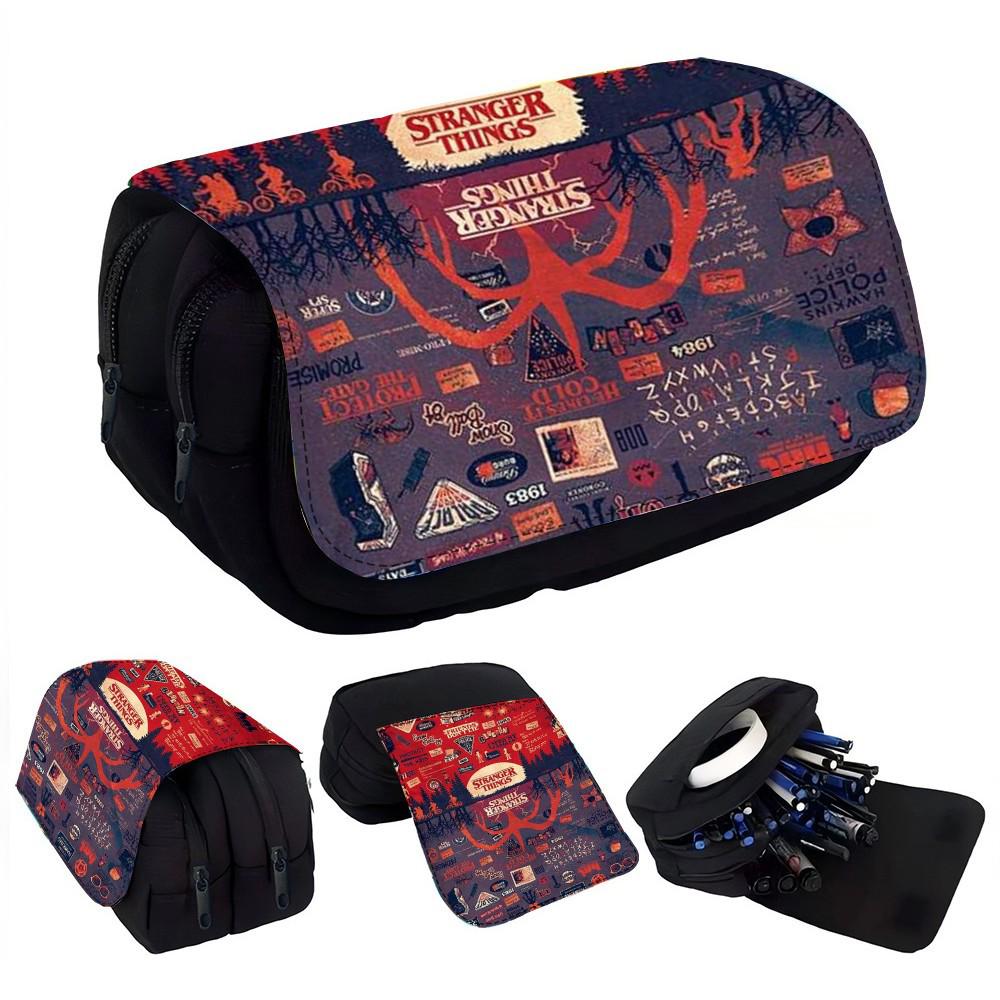 Stranger Things 4 Double-Layer Large Capacity Pencil Case