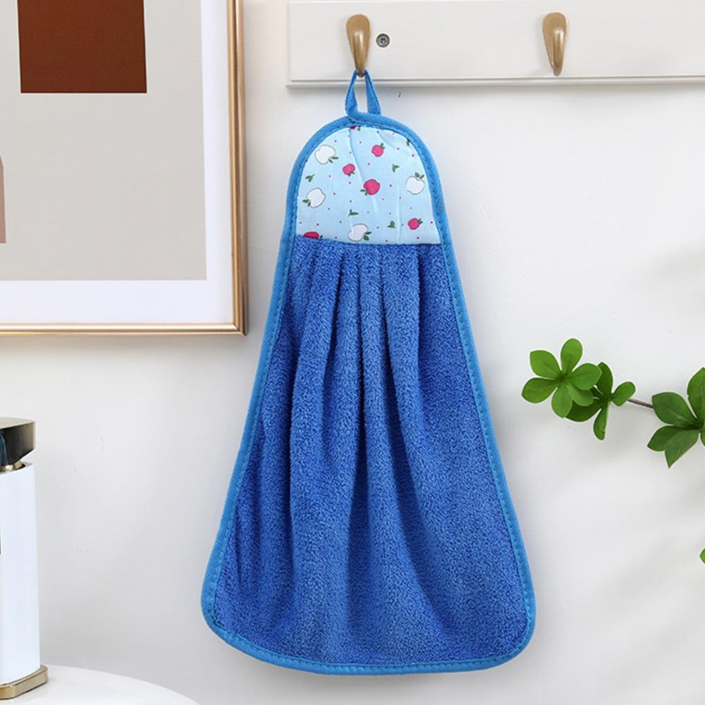 

Ультра Толстое Полотенце для Рук Впитывающая Микрофибра Коралловый Вельвет Тряпка Высокое Качество Салфетка для Посуды Кухня синий