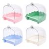 Bird Cage Mounted Shower Room Antisplashing Hangable Cage Bath Tub for Parakeets