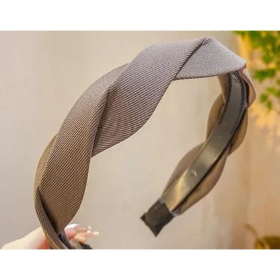 

Новая Мода Корея Ретро Плетеная Повязка на Голову для Женщин Широкая Плетеная Женская Повязка для Волос Однотонный Головной Убор Аксессуары для Волос для Девочек