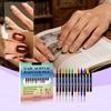 Stilou pentru unghii DIY, Pictură și Desenat, Stilou pentru Contur High-gloss pentru Unghii, Set Stilouri Acrilice, Vopsea Colorată și Stilou pentru Unghii, 30ML