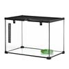 Glass Reptile Terrarium Insect Breeding Tank Vivarium Habitats with Thermometer for Lizards, Horned Frogs, Snakes, Spiders - Large 50 x 30 x 35cm