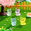 30Pc Luminous Mini Resin Foxes Tiny Little Foxes Glow In The Dark For Diy Garden Dollhouse Micro Landscape Aquarium Decor