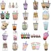 Waterproof 50pcs Pearl Milk Tea Stickers Cute Girl Heart Decals Scrapbook