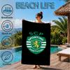 Asciugamano da Spiaggia con Stemma dello Sporting Cp, Asciugatura Rapida, Facile da Curare, Adatto Sia per il Fitness che per le Vacanze al Mare, Essenziale per lo Sport
