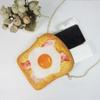 Strawberry Toast Sliced Toast Bag Chocolate Roll Bread Crossbody Bag Outdoor