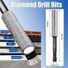 Wiertła diamentowe - 5/6/8/10/12/14/16mm, trzpień sześciokątny 1/4 cala, diamentowe wiertło rdzeniowe do ceramiki, granitu, płytek, szkła, marmuru, cegły itp.