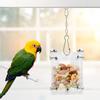 Acrylic  Feeder, Transparent High Temperature Proof Puzzle Food Basket with Different Shapes Lattices for Birds  Hamster