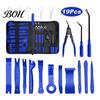 Vehicle Buckle Removal Kit 19Pcs Trim Tool Set with Pick & Clip Tool, Sticker Scraper, Automotive Plastic Car Audio Installation Tools Pry for