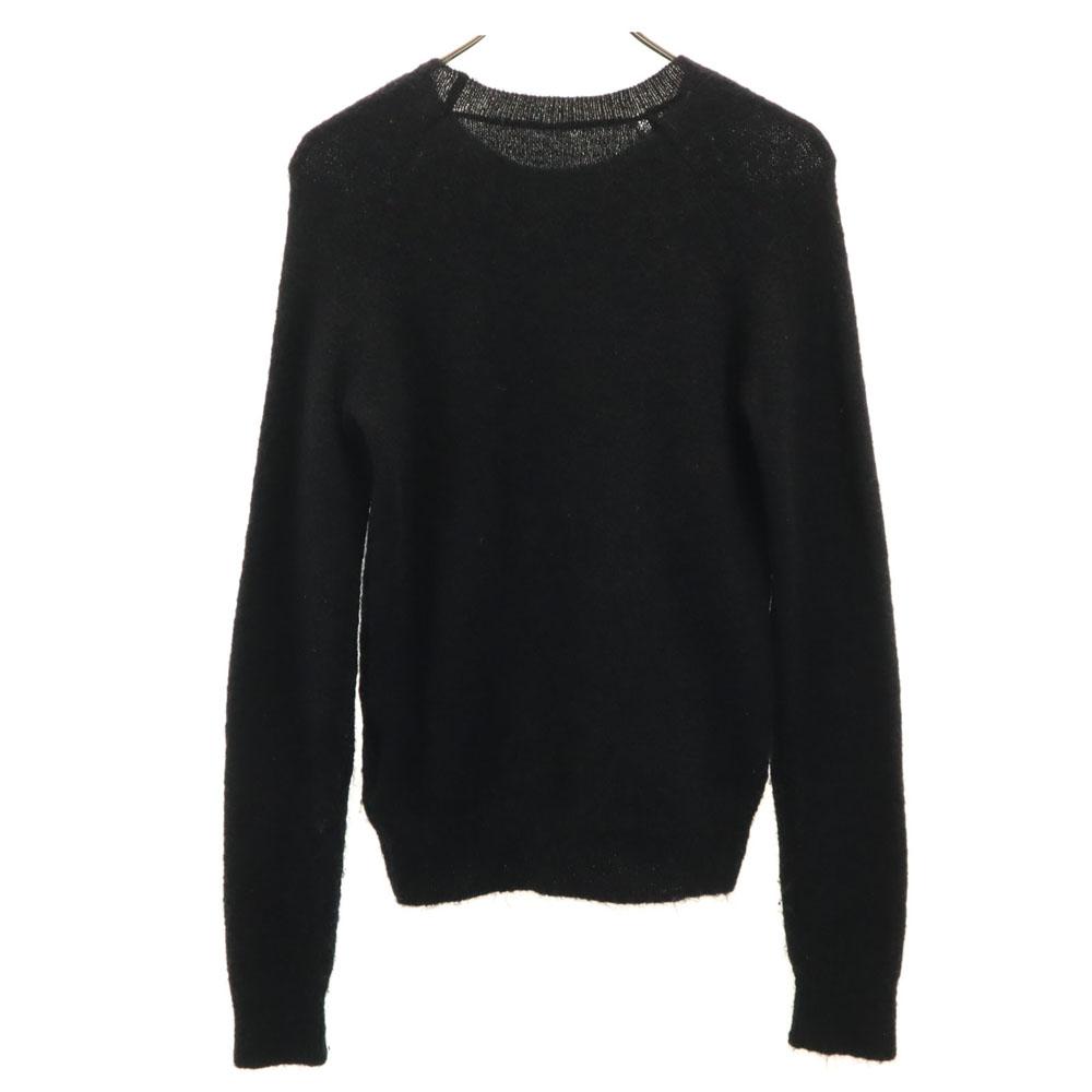 NEIL BARRETT Mohair Blend Long sleeve Skinny Fit sweater XS black knit Men's Used