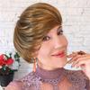 Short Layered Wig Knot-free Heat Dissipation Beauty Supplies Mixed Brown Layered Cut Short Wigs