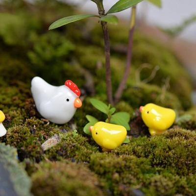 Moss Micro Landscape Decoration Ornaments Grocery Landscaping Materials Accessories Chicken Family Hen Chick Egg Henroost