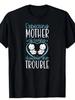 Women's & Unisex Twin Pregnancy Announcement T-Shirt - Funny Double the Trouble Graphic Tee Suitable for Expecting Moms of Twins, Soft Breathable Li