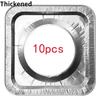 Disposable Aluminum Cookware Shielding Gas Burner Liner Roof Clean Mat Kitchen Accessories10pieces Gas Stove Protectors Cover