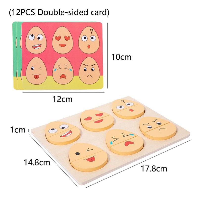 Children Sensory Thinking Training Board Game Montessori Shape Matching Parish Learning Games Educational Toys for 1-3 Years Old