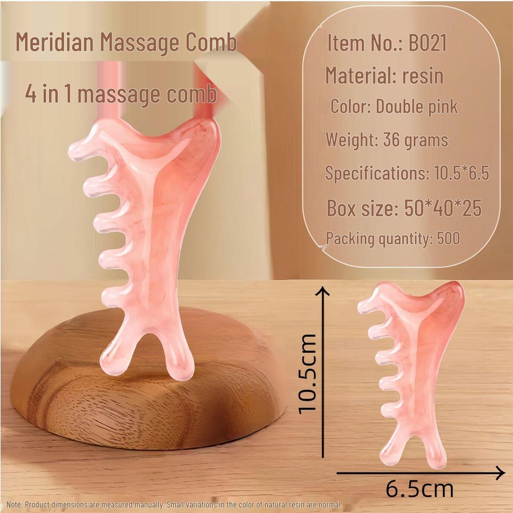 Sandalwood Air Cushion Massage Comb for Home Use - Fluffy Top, Large Board Design