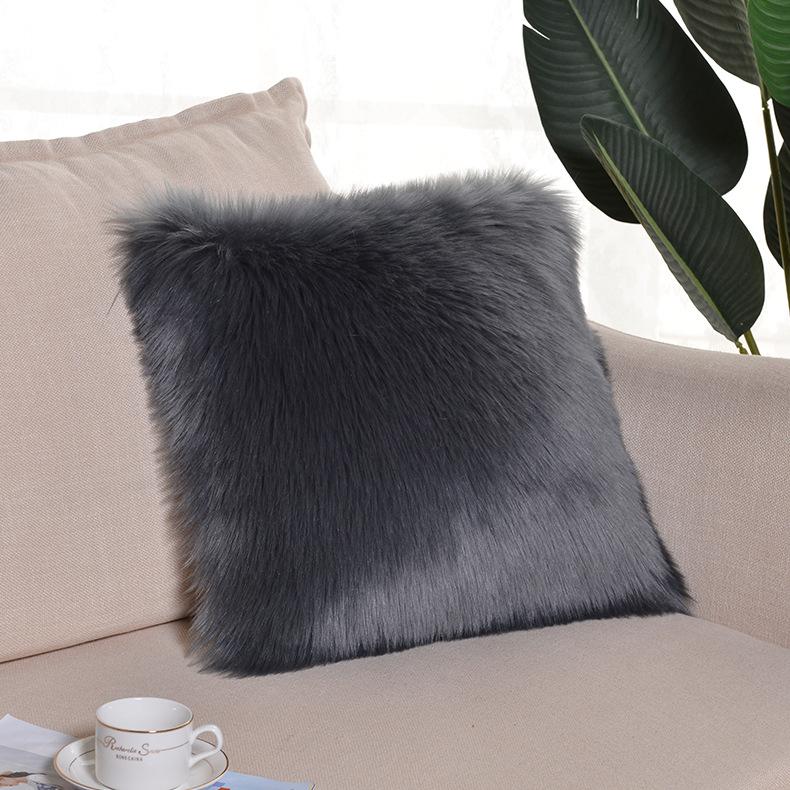 2pcs Luxury Faux Fur RV Cushion Cover Perfect for Motorhome & Travel Trailer Living Room Decor Durable Construction, Decorative Covers