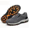 Men Summer Casual Boots Breathable SlipOn Casual Safety Work Shoes Fashion Slip Mens Labor Insurance Puncture Proof Steel Toe Man