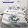 Algeria National Football Pattern Bedding,Quilt Set Quilt Cover Pillowcase Home Birthday Gift(1 * duvet cover + 2 * pillowcase, without core)