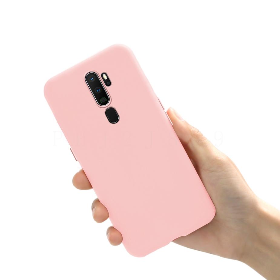 Smooth Candy Case For OPPO A5 (2020) Liquid Silicone Cases For OPPO A9 (2020) A11X Slim Soft TPU Silicone Cover OPPO A5 2020 Bag