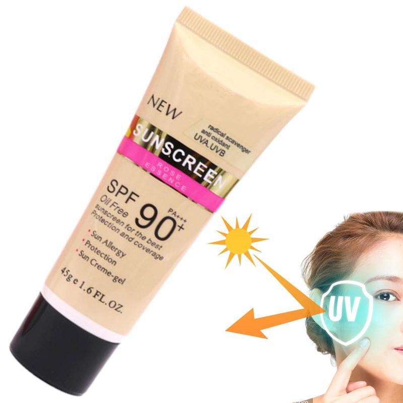 45g Facial Body Sunscreen Whitening Sun Cream Sunblock Skin Protective Cream Anti Sun Facial Protection Cream SPF 90+ PA+++
