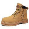 Outdoor men's tooling boots autumn and winter new high-top casual small yellow boots trendy fashion Martin boots 0227