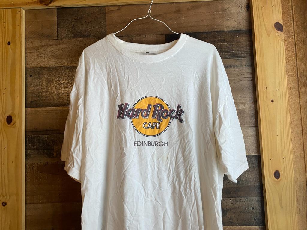 Hard Rock Cafe T-Shirt VTG 90s Y2K Adult 2XL Edinburgh Scotland Save The Planet