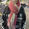 Preppy Style Couple Plaid Scarf Men & Women Neck Warmer Winter Warm Student Gift Dopamine Scarf