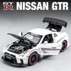 ABE4  1:32 Nissan GTR R35 Supercar Alloy Car Toy Car Metal Collection Model Car Sound and Light Toys For Children