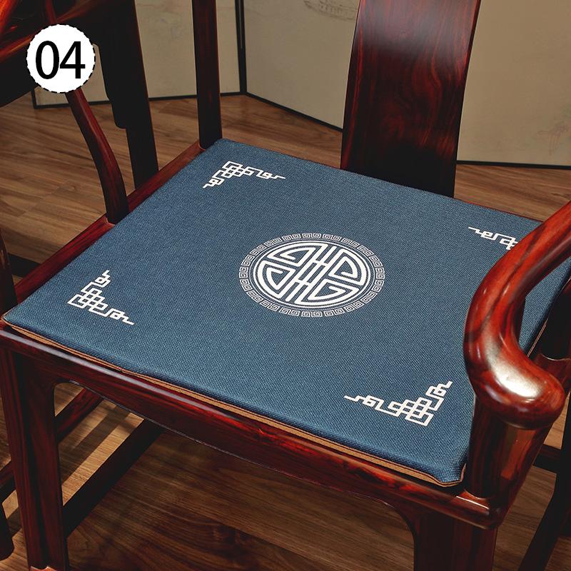 Chinese Style Chair Cushion Mahogany Sofa Stool Seat Pad Dining Chair Tatami Living Room Armchair Cushion Zen Meditation Mat