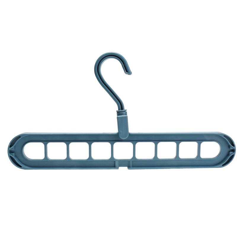 

Многофункциональная волшебная вешалка с девятью отверстиями - Сушилка для носков и решение для хранения для студентов в общежитии синий
