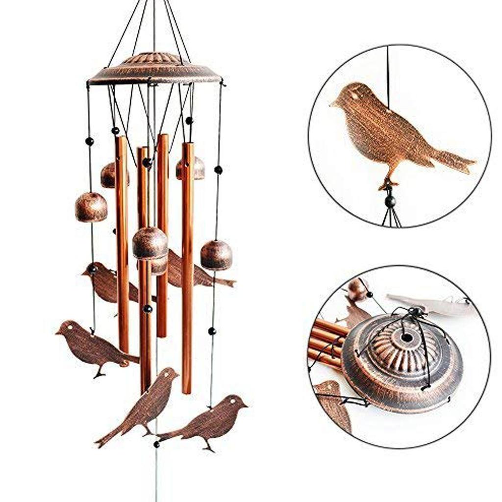 Bird Wind Chimes, Aluminum Tube Wind Chimes, Indoor And Outdoor Wind Chimes