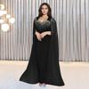 C7305 Elegant Women's Evening Dress with Hot Drilling Detail - European & American Fashion