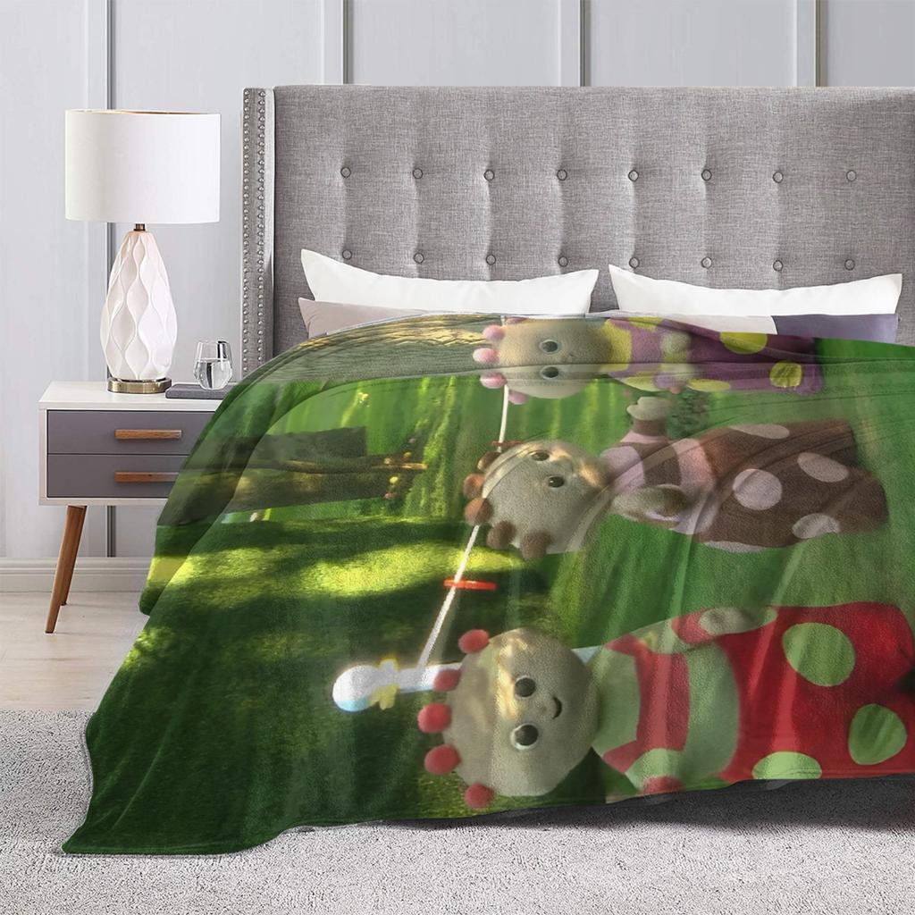 Manta Makka Pakka In the Night Garden de calidad, suave, para viajes de otoño, sofá cama, cómoda colcha.