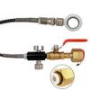 CO2 Refill Adapter  Charging  Quick Connect Cylinder from Large Carbon Dioxide Tank Bottle,Pressure Gauge Hose Line