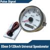 ELING Car Truck Boat Universal  (Pulse Signal) 85mm Speedometer Odometer Speed Gauge 0-120km/h 0-200km/h with Backlight 12V 24V