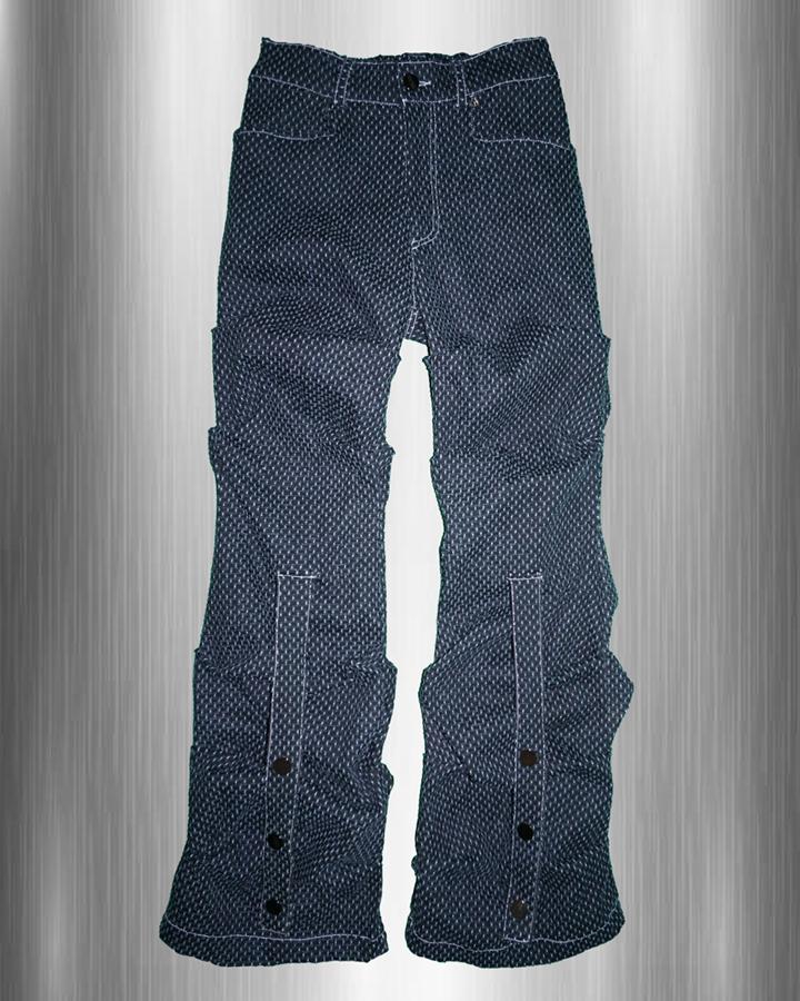 Ubing Crumble Punching Denim Pants (Navy)