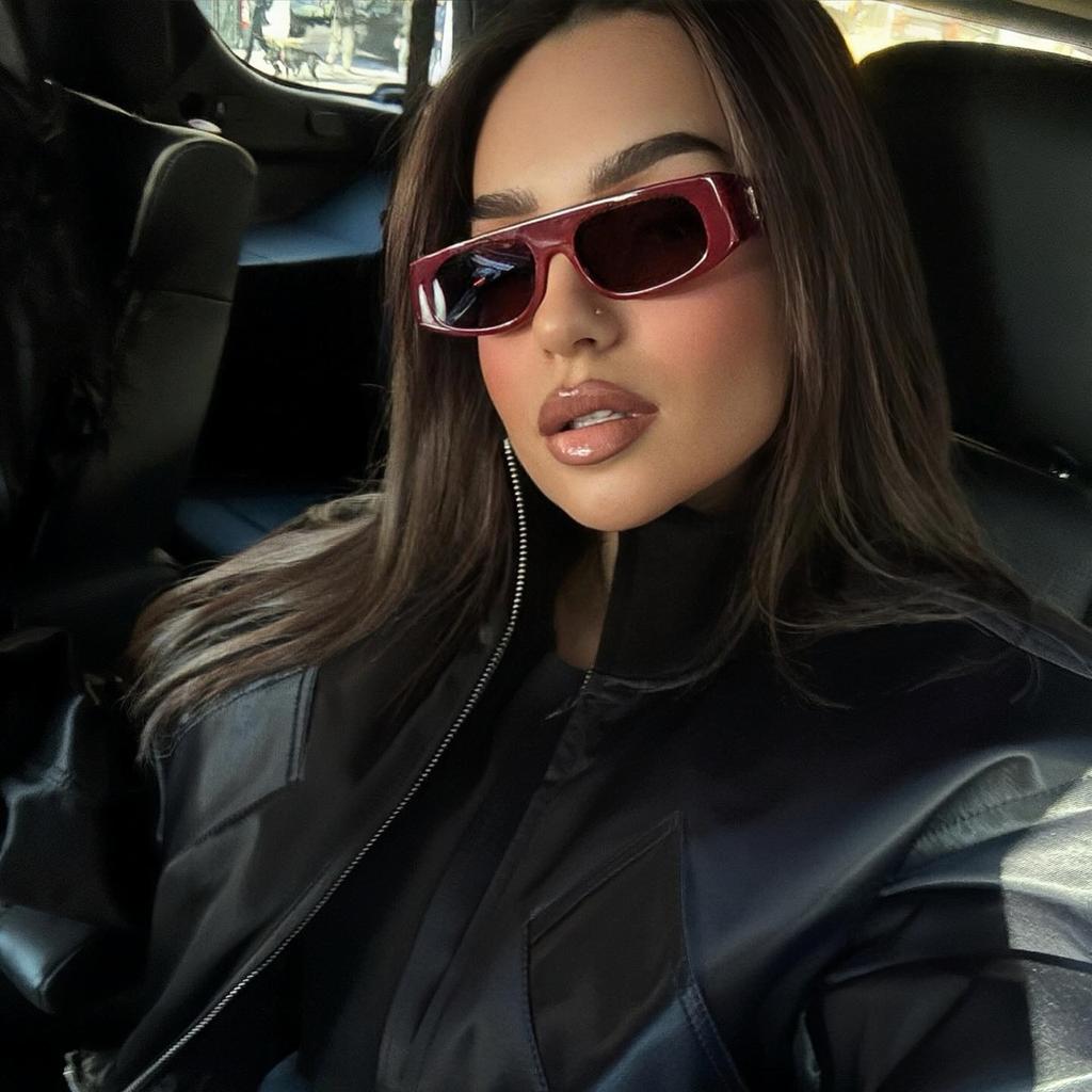 Luxury Retro Rectangular Leopard Print Women Sunglasses  Brand Design Candy Color Trend Casual Outdoor Men Sunglasses Uv400