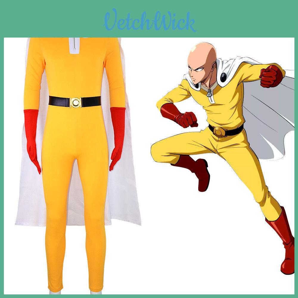 Costume Cosplay di One Punch Man Opm per Role Play Anime in Tessuto di Poliestere per Fan