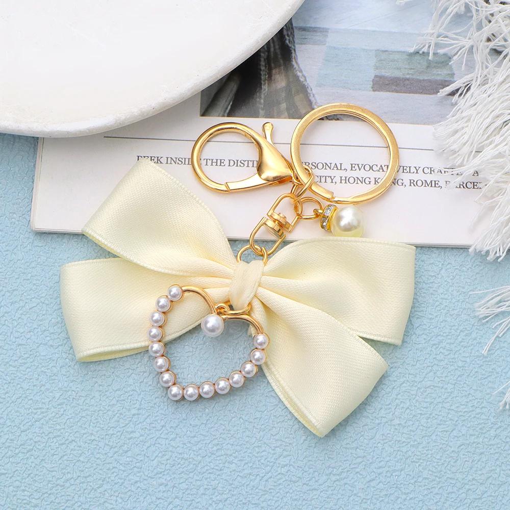 

Милый брелок-бабочка сакуры, модная жемчужная цепочка, подвеска для сумки, автомобильный брелок, чехол для наушников, украшение своими руками для женщин, сувенирные украшения