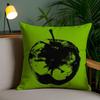 C-Charlis XCX B-BRAT Pillow Case Sofa Short Plush Double-sided HD Printing Room Home Office Gift Cushion Cover