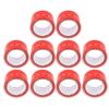 10Pcs Hazard Warning Safety Stripe Red White PE Caution Tape Retractable Isolation Construction