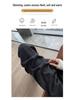 2026 Autumn/Winter Women's High-Waist Woolen Wide-Leg Floor-Length Pants
