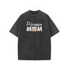 Percussion Drummer Print, Washed, High-Quality Retro Fashion Men'S Vintage Style T-shirt, Suitable Thickness for Summer, Holiday Gift