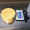 1pc LED Lamp Base with 7 Adjustable Colors Touch Remote Control Multi Style Night Light Base for Bedroom Home Decor