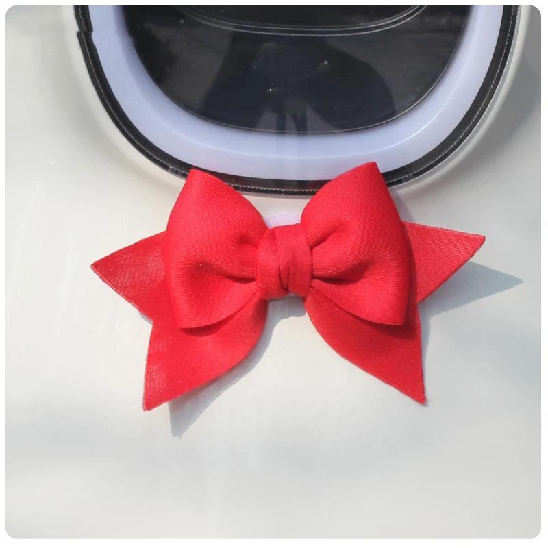 Motorcycle Helmet Ornaments Electric Bike Helmet Bow Style Bowknot For Car Body Decoration Accessories For Girls