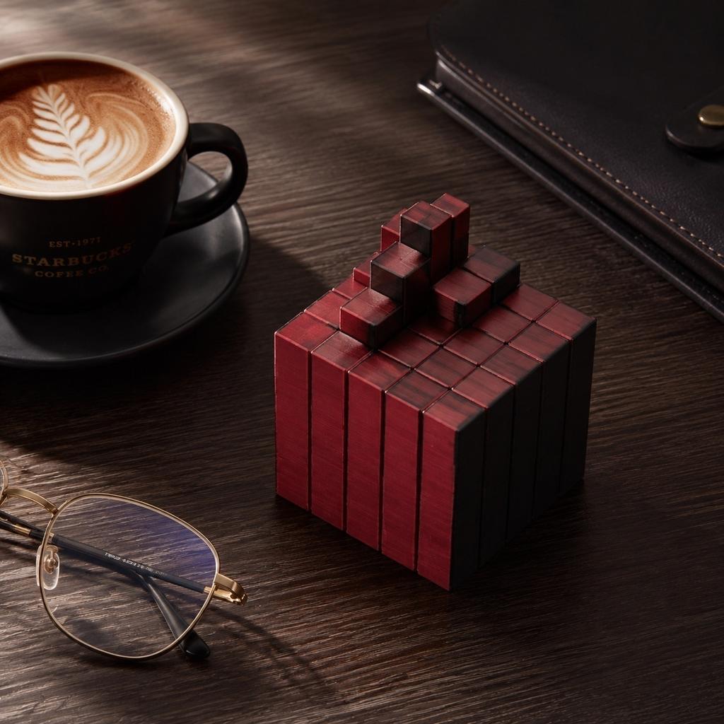 3D Printed Expanding Toy Stress Puzzle Square Decompression Toy