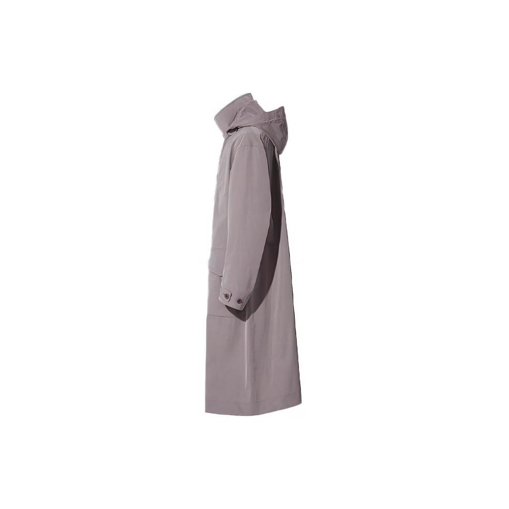 Uniqlo X Jil Sander Collaboration Loose Fit Long Hooded Coat Men coats Smoke-Gray 440367-04