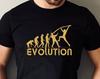 Evolution Of Fencing T-Shirt, Retro Vintage Sword Fight Sports Competition Combat Weapon Christmas Birthday Family Presents Xmas Gift Tee Top